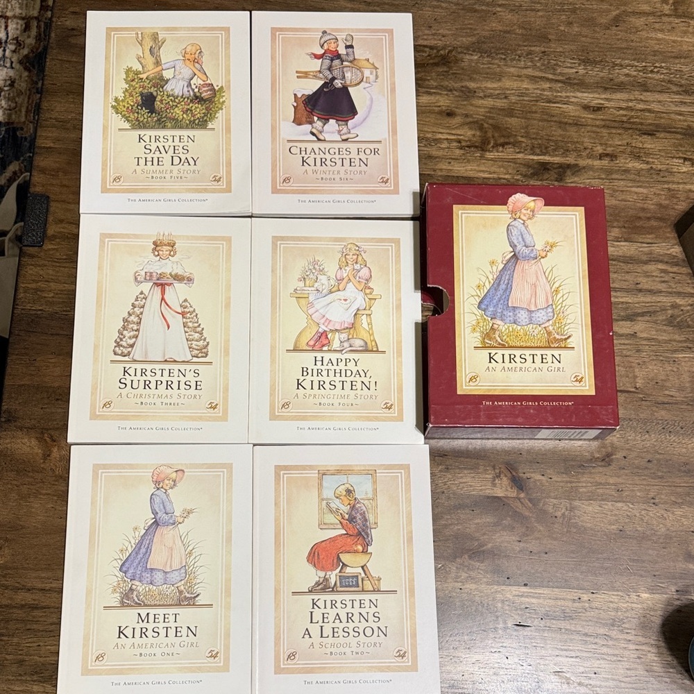 VTG American Girl KIRSTEN pleasant company books set of 6 first edition 1986